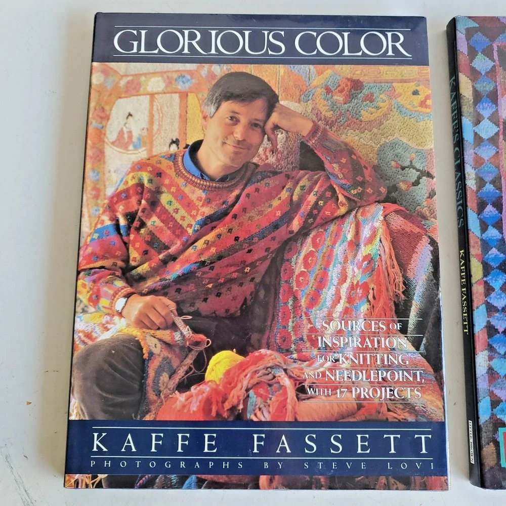 Kaffe Fassett Knitting Designs Patterns Lot of 3 Classics Color Family Album VTG